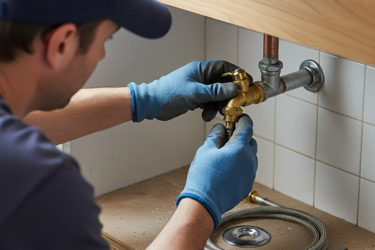 Shutoff valve and fitting work during Repiping in Franklin